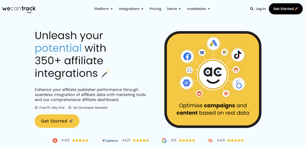 WeCanTrack home